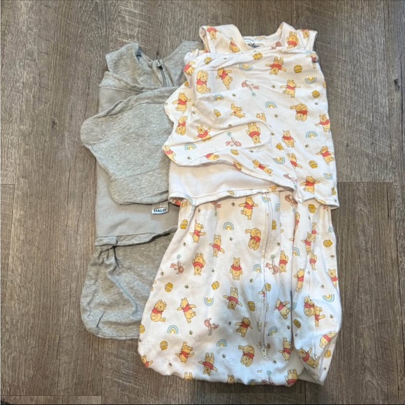 Halo Kids Pajamas Sleep Sacks - Cream and Gray - Picture 1 of 7